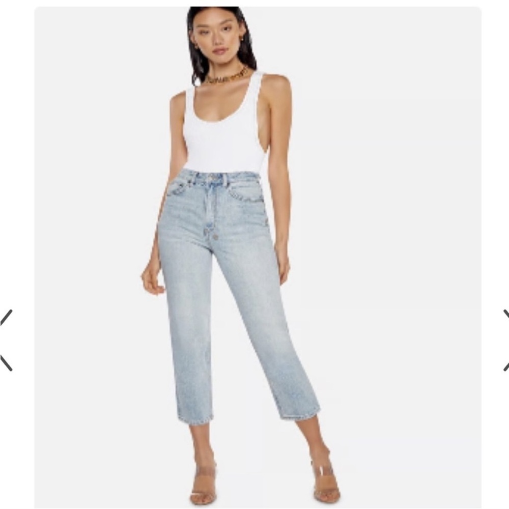 Beautiful cropped ksubi blue jeans